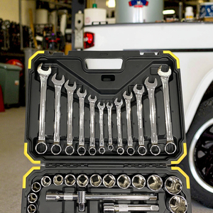 Nhà Máy OEM Giá 61Pcs Carbon Thép Kết Hợp Cờ Lê Và Ổ Cắm Cờ Lê Thiết Lập Với Nhiệt Điều Trị Bộ Công Cụ - Product Image 5