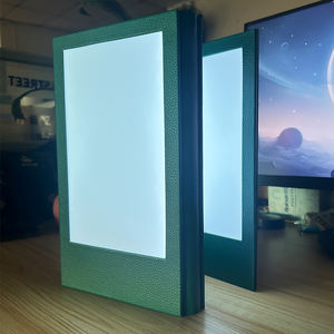 TIANLANG ที่มีคุณภาพสูง PU หนัง PU เมนูแทรกสองหน้าดูอาหารจอแสดงผลไฟ LED เมนูร้านอาหาร - Product Image 1