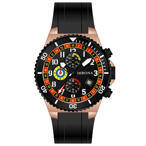 Montre-bracelet pour homme de luxe originale <span class=keywords><strong>Eta</strong></span> <span class=keywords><strong>7750</strong></span>, mouvement chronographe, étanche, design, cadran lumineux, cuir personnalisable - Product Image 2
