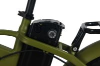 Vélo de montagne électrique 48v avec logo personnalisé, vélo de montagne électrique pliable 500w, pneus larges de 20 pouces, vert