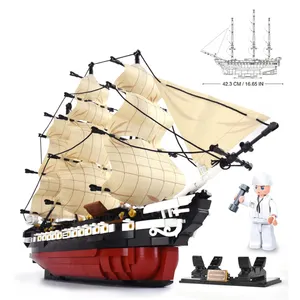 Sluban Educational Bricks Toys Militärische Serie Schiffs modelle Bausteine Spielzeug Kleine Partikel Ziegel DIY Spielzeug