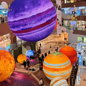 Ballons gonflables 3D réalistes du système solaire, décorations planétaires gonflables accrocheuses pour musées et expositions scientifiques - Product Image 1