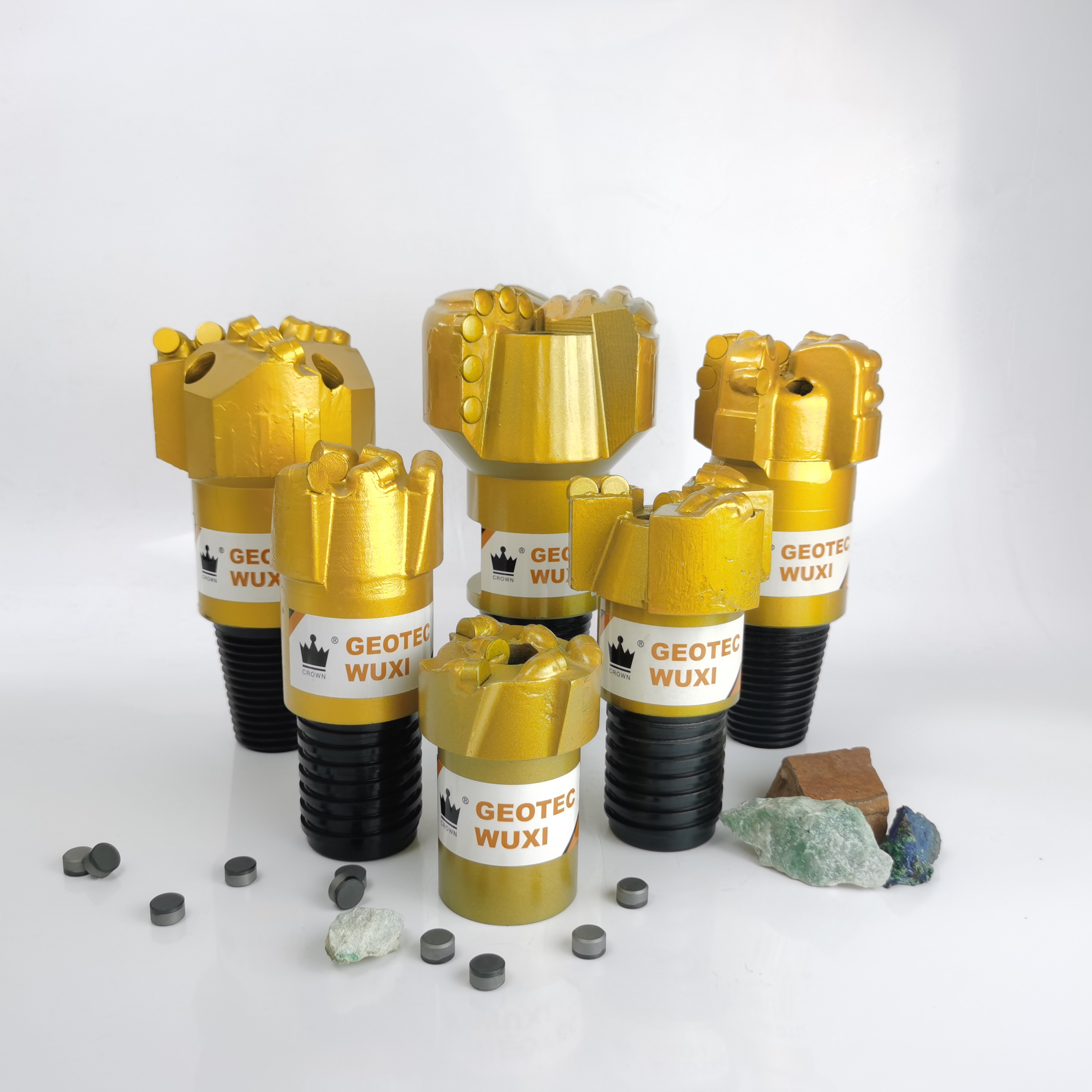 Корона, 114 мм, 4 лезвия, 5 крыльев, матричный тип, без керна, AQ, BQ, HQ, PQ, PDC, долота для добычи горных пород, инструменты для глубокого бурения