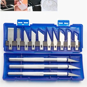 13PCS Precision Cutter Set Exacto Hand Carving <strong>Tool</strong> Arts &amp; Craft <strong>Hobby</strong> Knife Blades for Multi-Purpose Crafts Art <strong>Cutting</strong> <strong>Tools</strong> - Product Image 2