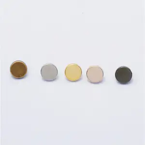 OEM Garment Accessories Custom Logo Metal Button Gold 25mm Cover Snap Buttons For Coats