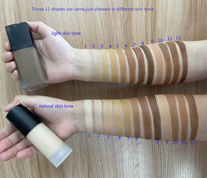 Fond de teint liquide pour le visage en vrac personnalisé, vegan, imperméable, couvrant à 100%, 69 couleurs, marque privée, pour peaux noires - Product Image 2