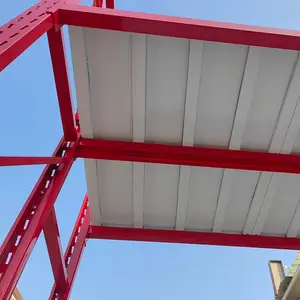 500Kg 8-Tier Groot Formaat Rood Stalen Magazijn Buiten Grote Opslagplanken Voor Zware Rekken