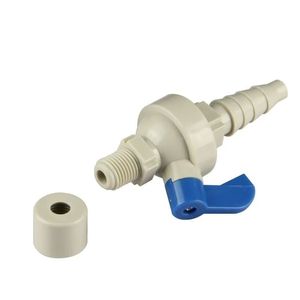 Valvola Manuale per Tubo dell'Acqua a Connessione Rapida PP-R/PE con Guarnizioni in PTFE/EPDM, Dimensioni Porte da 1/4 a 1 Pollice - Product Image 1