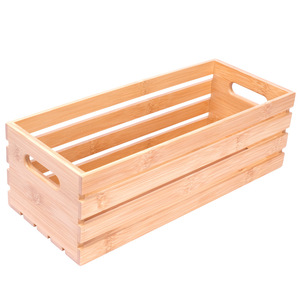 Desktop <b>bamboo</b> storage <b>basket</b>, rectangular storage <b>basket</b> for home and hotel use, kitchen sundries storage box, <b>bamboo</b> storage - Product Image 3