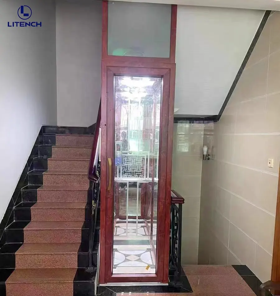 Lift hidrolik platform lift pribadi tempat kustom untuk 2 tingkat bangunan