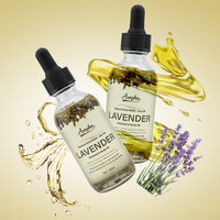 Composé naturel de qualité thérapeutique pour les cheveux du corps du visage 60ML et 120ML odeur douce et fraîche infusée de lavande