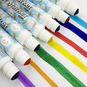 Stylo pinceau lavable avec logo personnalisé KHY, non toxique, marqueur bingo, 12 couleurs, marqueurs pour l'art des points, jouets de <span class=keywords><strong>dessin</strong></span> pour enfants - Product Image 1
