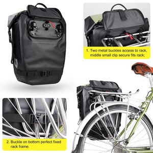 Rhinowalk — trousse imperméable <span class=keywords><strong>pour</strong></span> <span class=keywords><strong>vélo</strong></span> 27l, <span class=keywords><strong>sac</strong></span> <span class=keywords><strong>à</strong></span> <span class=keywords><strong>dos</strong></span>, support arrière, Convertible en <span class=keywords><strong>sac</strong></span> <span class=keywords><strong>à</strong></span> bagages - Product Image 5