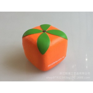 Cartoon <b>Square</b> Orange Pvc <b>Foam</b> Toy Soft Promotional Gift - Product Image 4