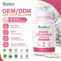 Rainwood OEM Offre Spéciale Marque Privée Halal Capsules de Colostrum Bovin Prix Matière Première Compléments Alimentaires Capsules de Lactoferrine