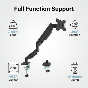Bras <span class=keywords><strong>de</strong></span> moniteur simple réglable, <span class=keywords><strong>support</strong></span> <span class=keywords><strong>de</strong></span> fixation <span class=keywords><strong>pour</strong></span> moniteur VESA, <span class=keywords><strong>pour</strong></span> <span class=keywords><strong>moniteurs</strong></span> plats <span class=keywords><strong>de</strong></span> 17 à 32 pouces - Product Image 2