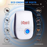 Repelentes de mosquitos ultrasónicos superventas al por mayor de fábrica, matamosquitos electrónicos para el hogar, trampas para mosquitos