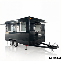 Remorque alimentaire mobile 13 pieds, entièrement équipée, direct usine, pour pizza, barbecue, cuisine mobile, chariot de restauration rapide et bar mobile, à vendre