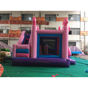 Château gonflable pour enfants, combo sirène, avec toboggan, châteaux gonflables pour enfants, aire <span class=keywords><strong>de</strong></span> jeux gonflable rose - Product Image 5