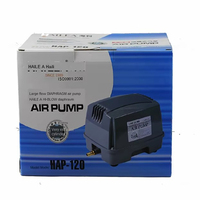 Pompe à air pour aquarium Hailea haute puissance HAP60/80/100/120/150/200, pompe à oxygène pour aquarium, grand débit, silencieuse, compresseur d'air
