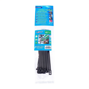 Attaches de câbles 5x150mm noires, 20 pièces, pour l'organisation du câblage électrique - Product Image 2