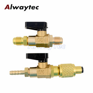 प्रशीतक गेंद वाल्व एडाप्टर 7/16 "saaadter एयर कंडीशनर सीधे बंद-ऑफ वाल्व <span class=keywords><strong>r134a</strong></span> r12 r410 के लिए - Product Image 1