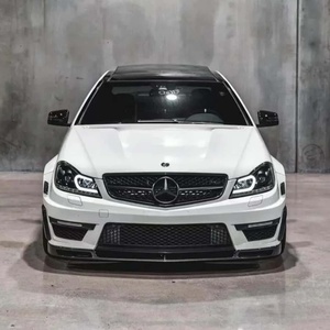 Lèvre avant en fibre de carbone Style V pour Mercedes Benz W204 C63 <span class=keywords><strong>2012</strong></span> + lèvre de pare-chocs avant personnalisée - Product Image 2