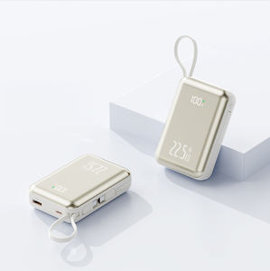 Batería Externa Portátil Mini de 20000mAh con 2 Cables Integrados, Carga Rápida PD de 22.5W, Pantalla Digital para Viajes y Actividades al Aire Libre - Product Image 1