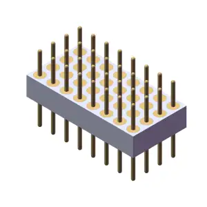 Épaisseur du boîtier = 2.5mm connecteur de carte PCB de Signal DIP droit 2.00mm dip ic socket pour atmega328