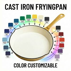 E-TOP Pre-Seasoned Large Cast Iron Skillet with Handle Outdoor Camping Pizza <strong>Pan</strong> Use for <strong>Grill</strong> Stovetop Induction Oven Cookware - Product Image 5