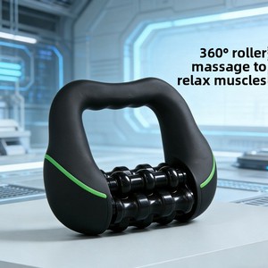 Rodillo de Masaje con Pantalla LCD y 8 Niveles de Ajuste de Intensidad para Masaje Corporal Completo y Relajación, Masajeador Eléctrico - Product Image 4