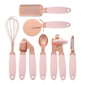 7 Pcs Stainless Steel Kitchen Silicone Handle Kitchenware Gadgets Utensil Sets Kitchen Utensil Accessories <b>Tool</b> - Product Image 1