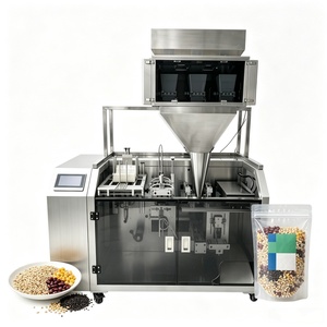 Machine d'emballage automatique pour sachets préformés à fermeture éclair, pour granulés solides, graines, chips de banane, remplissage et scellage - Product Image 1