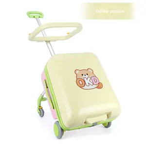 <span class=keywords><strong>Valise</strong></span> à roulettes pour enfants de 20 pouces en ABS, <span class=keywords><strong>ultra</strong></span>-légère et imperméable, bagages de voyage pour bébé avec roues à frein, unisexe pour garçons et filles - Product Image 6