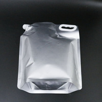 Emballage personnalisable en PE de qualité alimentaire avec bec verseur, écologique, pour vodka, bière, eau minérale, recharge sur mesure, 1 à 5 L