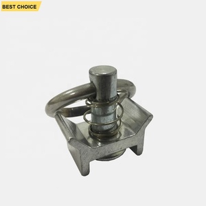 GL-19123 Cargo Charge Anneaux <span class=keywords><strong>Arrimage</strong></span> <span class=keywords><strong>Rail</strong></span> Goujon Unique avec En Acier Inoxydable Anneau Rond - Product Image 5