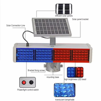 Feux stroboscopiques LED prismatiques à haute intensité alimentés par l'énergie solaire, balise d'avertissement clignotante pour la construction routière dans des environnements extérieurs difficiles