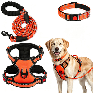 Reflective Dog <b>Harness</b> Leash Collar Set for Small Large Dogs Outdoor Training Walking Breathable Padded <b>Pet</b> Chest Collar <b>Harness</b> - Product Image 4