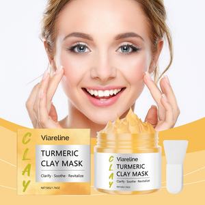 Paquete Aclarante de Cúrcuma con Niacinamida y Arcilla, Crema Facial Purificadora de Poros OEM para un Tono de Piel Opaco y Desigual - Product Image 5