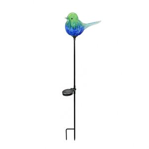 Lumières de jardin pour piquet d'oiseau en verre craquelé solaire avec LED de couleur changeante pour l'extérieur - Product Image 2