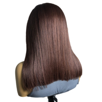 Perruque de cheveux humains vietnamiens lisses sans colle, double épaisseur, douce et lisse, plusieurs longueurs disponibles