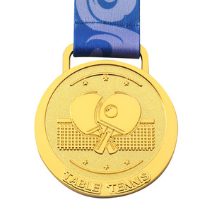 Medallas de Metal con Efecto Positivo, Oro, Plata, Bronce, Aleación de Zinc, Trofeos de Competición de Tenis de Mesa, Recuerdos Deportivos - Product Image 2
