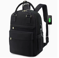 Tas Ransel Oxford Custom Kapasitas Besar dengan Port USB, Tas Laptop Multifungsi, Tas Ransel Pelajar