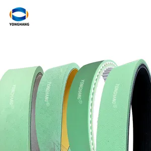 Manufacturer Fabric Covered Top Foam Truly Endless Pu Timing Belts Bottle Label Pasting Belt