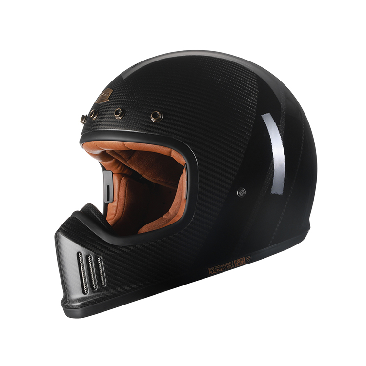 Classic vintage retro full face dirt bike motocross helmet off road