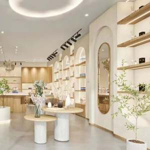 Étagère de magasin en bois de panneau de conception moderne de haute qualité pour les supermarchés, les bars à domicile et l'utilisation dans les appartements - Product Image 5