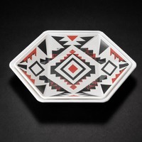 Assiette hexagonale élégante en mélamine pour la restauration moderne