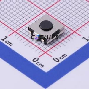 DTSGL-61K-V-T/R Tactile Switch SMD,6.2x6.4mm Switch Single Pole Single Throw Round Button Vertical Mount 6mm - Product Image 1