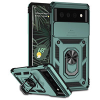 Étuis de téléphone pour Google Pixel 10 9 8 7 6 Pro XL 5G 8A 7A 6A étuis de support robuste porte-anneau caméra coulissante couverture de téléphone portable