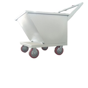 Cubo basculante apilable Tolva de descarga automática para transportador de virutas - Product Image 1